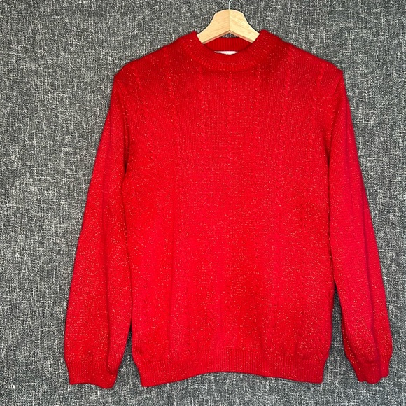 Traditional red sparkle sweater, Tabi International - Picture 1 of 6